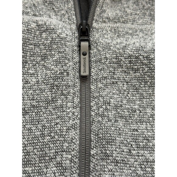 Smartwool Jacket Women’s L Gray Hudson Trail Full Zip Hoodie Sweater Wool Blend - Picture 5 of 9
